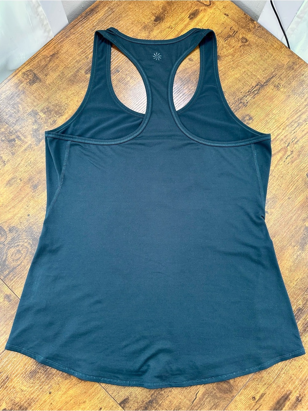 Athleta Chi Unstinkable Lightweight Scoop Racerback Tank Top, Dark Teal, Small - Picture 7 of 11